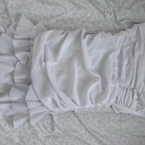 White Ruffled Dress